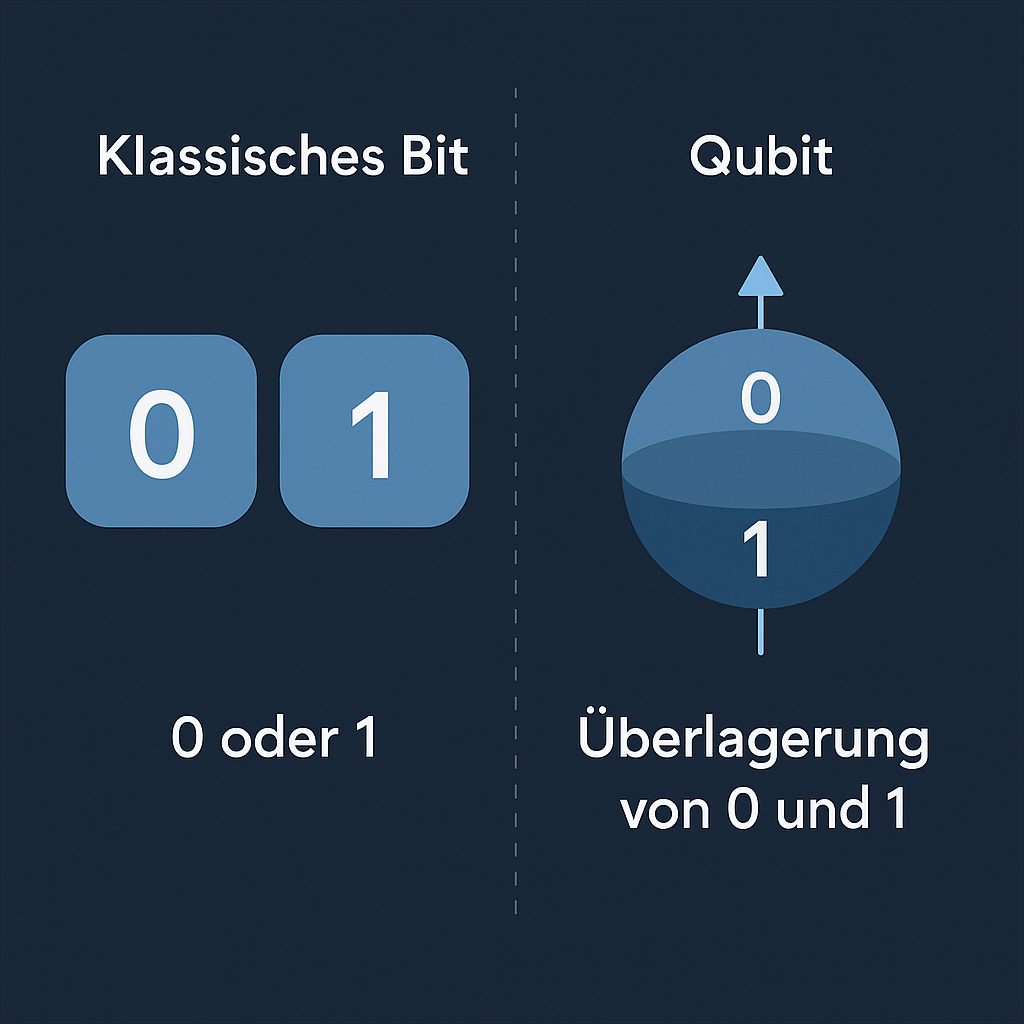 Darstellung Bit und Qubit